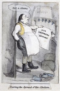 Vrees voor de verspreiding van cholera, 1840-50 door English School
